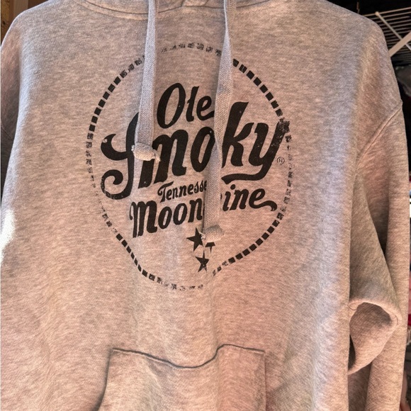 Gray Ole Smoky Tennessee Moonshine Hoodie. - Picture 2 of 6